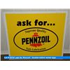 Image 2 : ask for Penzoil - double-sided metal sign