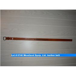 Wendland leather belt
