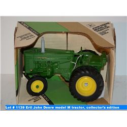Ertl John Deere model M tractor, collector's edition