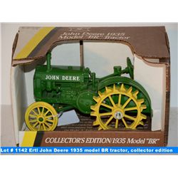 Ertl John Deere 1935 model BR tractor, collector edition