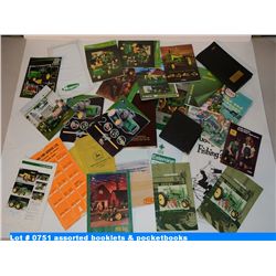 assorted booklets & pocketbooks