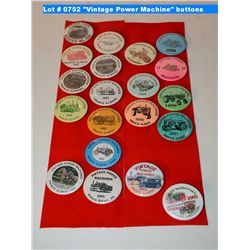 "Vintage Power Machine" buttons