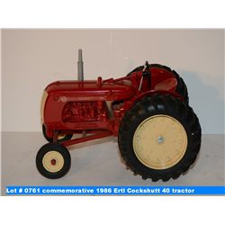 Farm Toy Museum commemorative 1986 Ertl Cockshutt 40 tractor