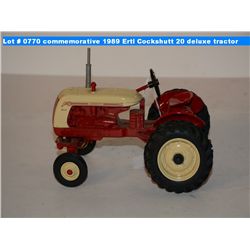 Farm Toy Museum commemorative 1989 Ertl Cockshutt 20 deluxe tractor