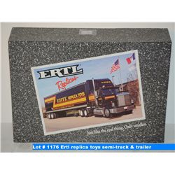 Ertl replica toys semi-truck & trailer