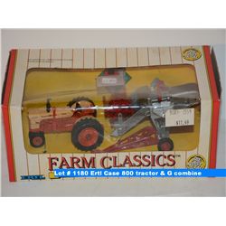 Ertl Case 800 tractor & G combine