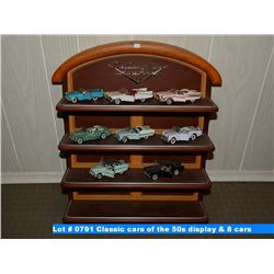 Classic cars of the 50s display & 8 cars