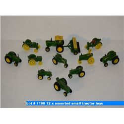12 x assorted small tractor toys