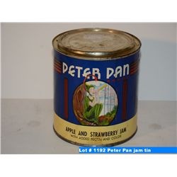 Peter Pan jam tin