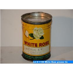White Rose grease tin