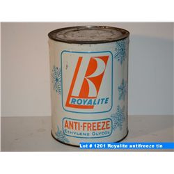 Royalite antifreeze tin