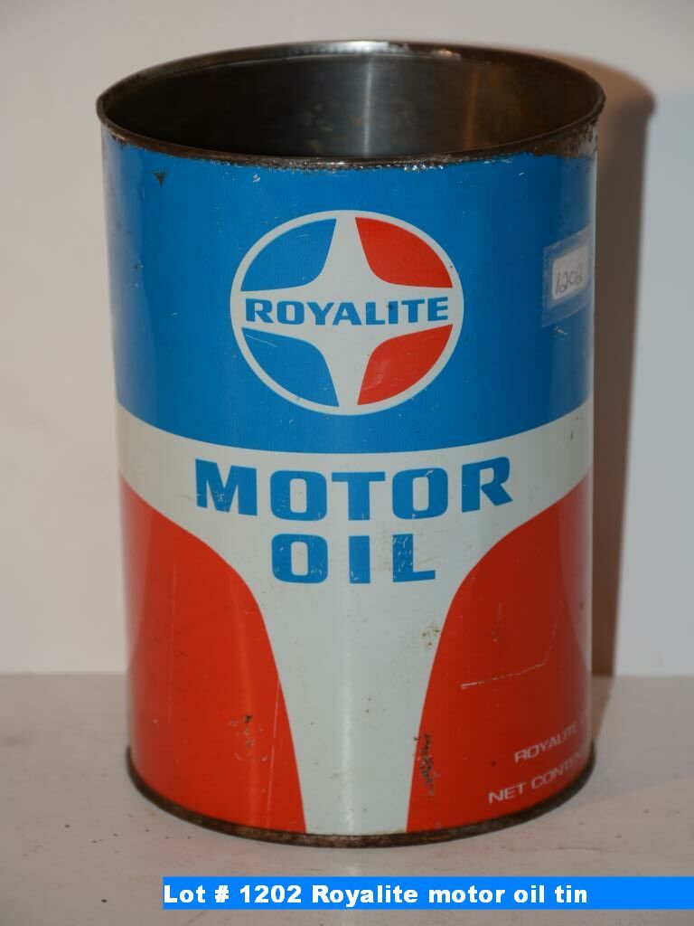 Royalite Racing Oil Royalite motor oil tin