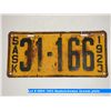 Image 1 : 1923 Saskatchewan license plate