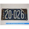 Image 1 : 1924 Saskatchewan license plate