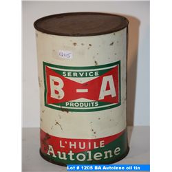 BA Autolene oil tin