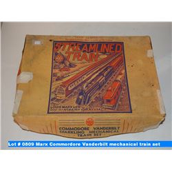 Marx Commordore Vanderbilt sparkling mechanical train set
