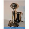 Image 2 : vintage Northern Electric nickle plated, candlestick telephone