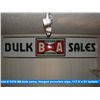 Image 1 : BA bulk sales, flanged porcelain sign, 117.5 x 21 inches