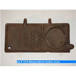 Massey-Harris toolbox cover
