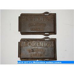 2 x McCormick toolbox covers