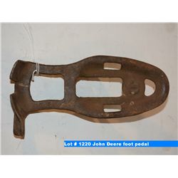John Deere foot pedal