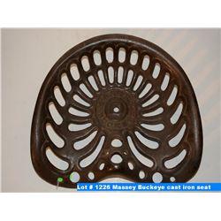 Massey Buckeye cast iron seat