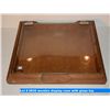Image 1 : wooden display case with glass top