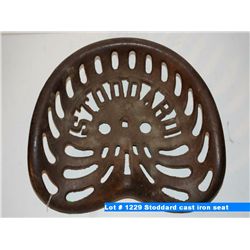 Stoddard cast iron seat