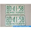 Image 2 : 4 x Alberta license plates