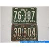 Image 3 : 5 x 1920s license plates