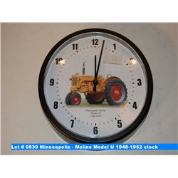 Minneapolis - Moline Model U 1948-1952 clock
