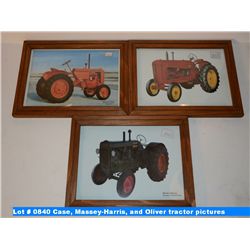 Case, Massey-Harris, and Oliver tractor pictures