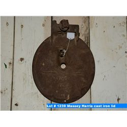 Massey Harris cast iron lid