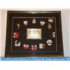 Image 1 : Limited Edition framed set of Calgary XV winter olympic games pins 1988 (#4640)