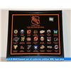 Image 1 : framed set of collector edition NHL logo pins