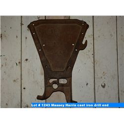 Massey Harris cast iron drill end