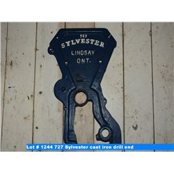 727 Sylvester cast iron drill end