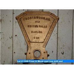 Frost & Wood cast iron drill end