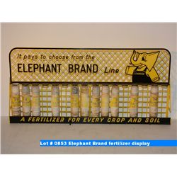 Elephant Brand fertilizer display