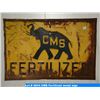 Image 1 : CMS Fertilized metal sign