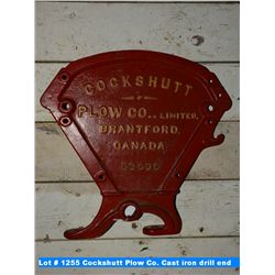 Cockshutt Plow Co. Cast iron drill end (D2030)