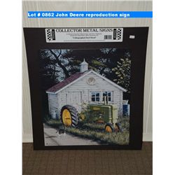John Deere reproduction sign