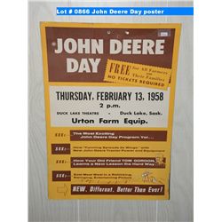 John Deere Day poster