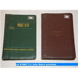 2 x John Deere pricelists