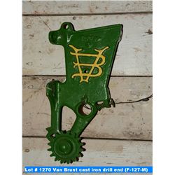 Van Brunt cast iron drill end (F-127-M)