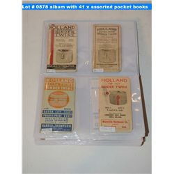 Photo album with 41 x assorted pocket books