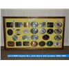 Image 1 : framed 26 x John Deere belt buckles 1982-1985