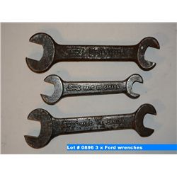 3 x Ford wrenches