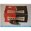 Image 1 : full box of Champion spark plugs & Splitdorf spark plug