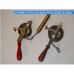 2 x Fuel tank depth testers (Fieger & Lufkin)